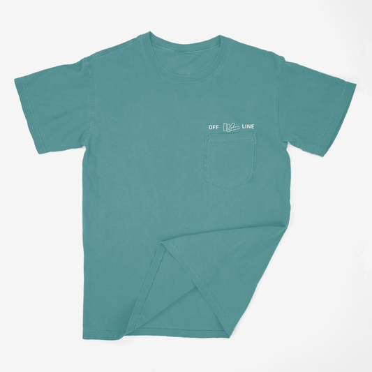 Off Line & Out of Office T-Shirt (Seafoam)