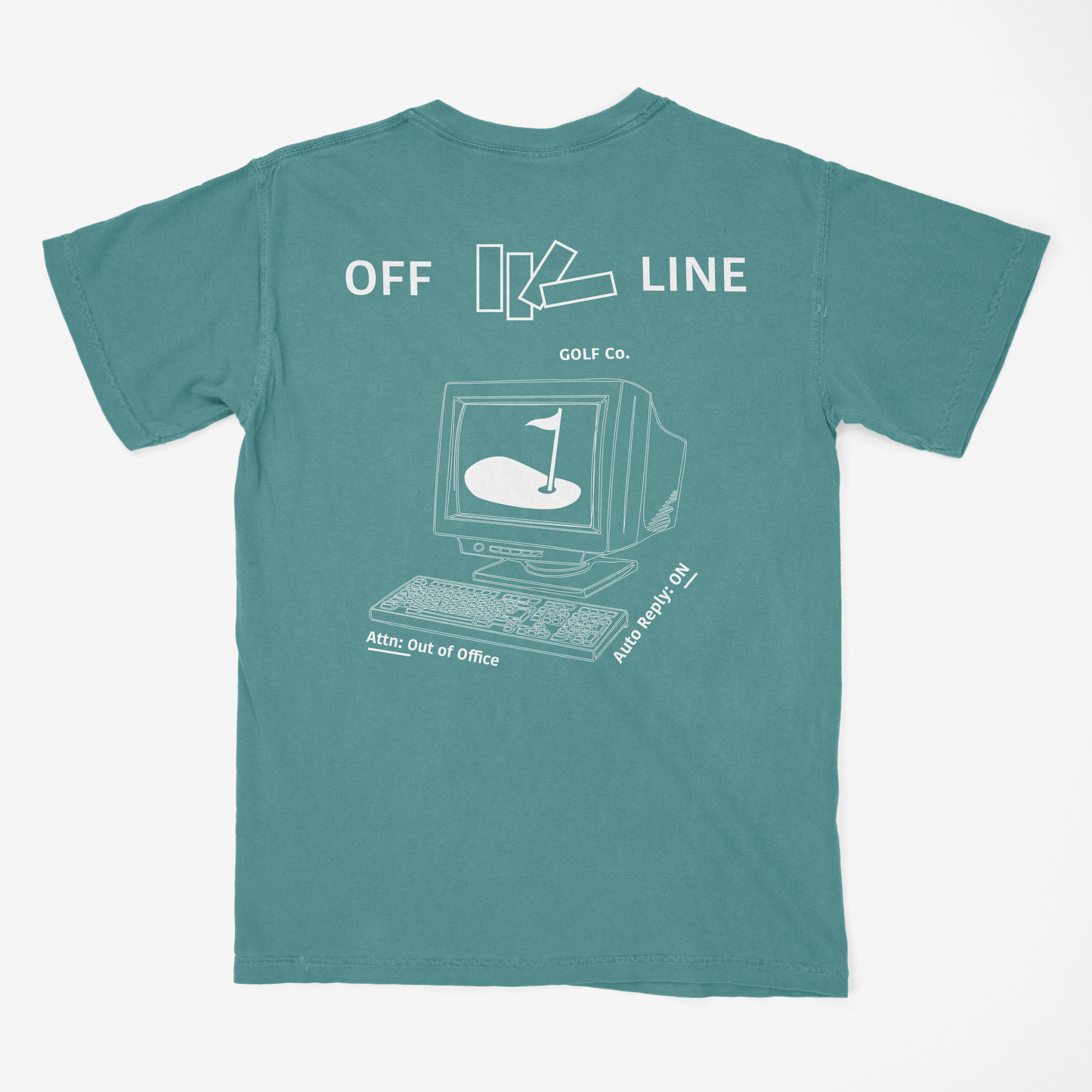 Off Line & Out of Office T-Shirt (Seafoam)