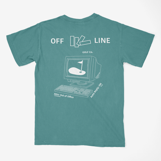 Off Line & Out of Office T-Shirt (Seafoam)