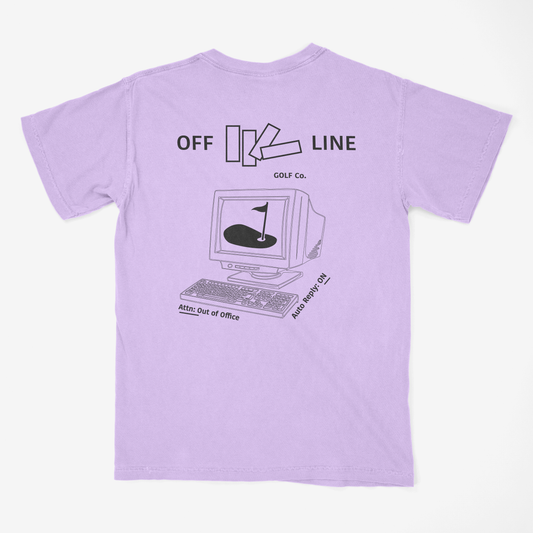 Off Line & Out of Office T-Shirt (Orchid)